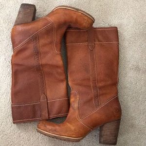 Timberland Heeled Leather Boots